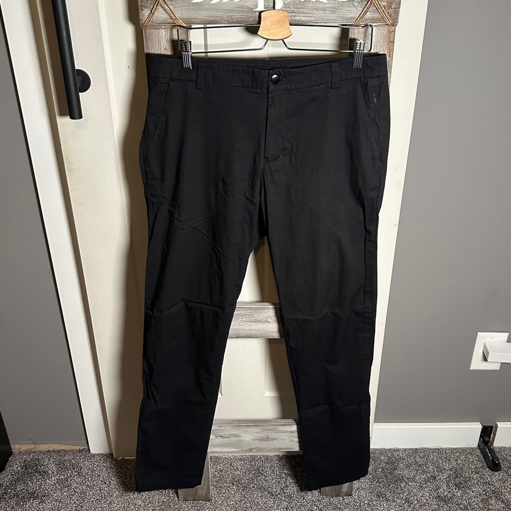 Lululemon Men’s ABC Slim-Fit Black Trouser | Size 34